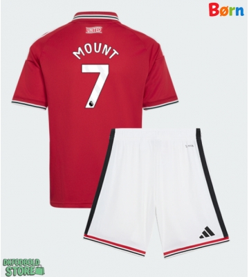 Manchester United Mason Mount #7 Replika Babytøj Hjemmebanesæt Børn 2026-27 Kortærmet (+ Korte bukser)